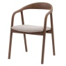 Gallery Gallery Madrid Upholstered Dining Chair Walnut (Pair)