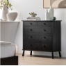 Gallery Gallery Wycombe 5 Drawer Chest Black