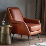 Gallery Gallery Brompton Armchair Brown Leather