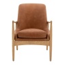 Gallery Carrera Armchair Brown Leather