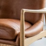 Gallery Gallery Carrera Armchair Brown Leather