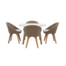 Gallery Gallery Avena 4 Seater Round Dining Set