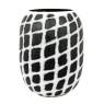 Valencia Handblown Carved Mono Glass Vase Small