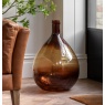 Gallery Rueda Giant Glass Bottle Vase Amber