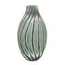 Morella Swirl Hand Carved Glass Vase Large
