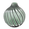 Gallery Morella Swirl Hand Carved Glass Vase Small