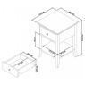 Bentley Designs Bentley Designs Ashby Soft Grey 1 Drawer Nightstand