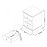 Bentley Designs Bentley Designs Ashby Soft Grey 3 Drawer Nightstand