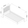 Bentley Designs Bentley Designs Ashby Soft Grey Slatted 3' Single Bedstead