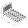 Bentley Designs Bentley Designs Ashby Soft Grey Slatted 4' Small Double Bedstead