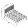 Bentley Designs Bentley Designs Ashby Soft Grey Slatted 4'6 Double Bedstead