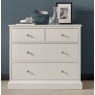 Bentley Designs Bentley Designs Ashby White 2+2 Drawer Chest