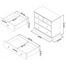 Bentley Designs Bentley Designs Ashby White 2+2 Drawer Chest