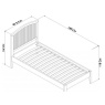 Bentley Designs Bentley Designs Ashby White Slatted 3' Single Bedstead