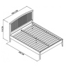Bentley Designs Bentley Designs Ashby White Slatted 5' Kingsize Bedstead