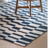 Gallery Kingston Jacquard Blue Rug Large