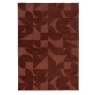 Gallery Large Cortland Block Rug in Nutmeg – Abstract Geometric Design