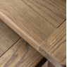 Gallery Direct Hardwick Nest of 2 Tables showcasing lovely rich warm oak grain looking down at top of tables