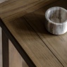 Gallery Direct Hardwick Side Table looking down at top of table showcasing oak wood grain