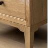 Gallery Direct Malvern 2 Drawer Bedside showing cornice foot detail