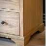 Gallery Direct Malvern 3 Drawer Chest showcasing corner front of chest