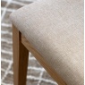 Gallery Direct Malvern Dining Chair showcasing beige fabric seat
