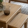 Gallery Direct Malvern Nest of 2 Tables showcasing smaller table pulled out