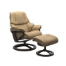 Stressless Reno Chair & Stool Signature Base - 3 Colours & Sizes - Black Friday Promo