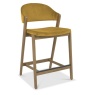Bentley Designs Bentley Designs Camden Rustic Oak Upholstered Bar Stool
