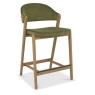 Bentley Designs Bentley Designs Camden Rustic Oak Upholstered Bar Stool