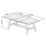 Bentley Designs Bentley Designs Camden Rustic Oak 4 - 6 Seater Dining Table