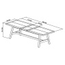 Bentley Designs Bentley Designs Camden Weathered Oak & Peppercorn 6 - 8 Seater Dining Table