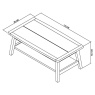 Bentley Designs Bentley Designs Camden Weathered Oak & Peppercorn Coffee Table