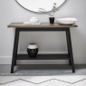 Bentley Designs Bentley Designs Camden Weathered Oak & Peppercorn Console Table With Shelf