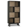 Bentley Designs Bentley Designs Camden Weathered Oak & Peppercorn Display Cabinet