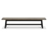 Bentley Designs Bentley Designs Camden Weathered Oak & Peppercorn Large Bench