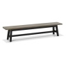 Bentley Designs Bentley Designs Camden Weathered Oak & Peppercorn Large Bench