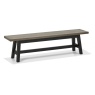 Bentley Designs Bentley Designs Camden Weathered Oak & Peppercorn Small Bench
