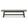Bentley Designs Bentley Designs Camden Weathered Oak & Peppercorn Small Bench