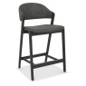 Bentley Designs Bentley Designs Camden Weathered Oak & Peppercorn Upholstered Bar Stool
