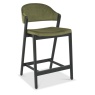 Bentley Designs Bentley Designs Camden Weathered Oak & Peppercorn Upholstered Bar Stool