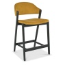 Bentley Designs Bentley Designs Camden Weathered Oak & Peppercorn Upholstered Bar Stool