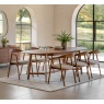 Gallery Direct Gallery Direct Madrid Walnut Extending Dining Table + 6 Dining Chairs