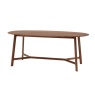 Gallery Direct Gallery Direct Madrid Walnut Oval Dining Table + 4 Dining Chairs