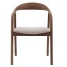Gallery Direct Gallery Direct Madrid Walnut Oval Dining Table + 4 Uph. Dining Chairs