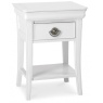 Bentley Designs Chantilly White 1 Drawer Bedside Table