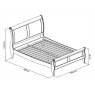 Bentley Designs Bentley Designs Chantilly White Panel King Bed Frame 150cm