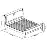 Bentley Designs Bentley Designs Chantilly White Panel Super King Bed Frame 180cm