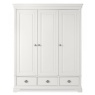 Bentley Designs Bentley Designs Chantilly White Triple Wardrobe