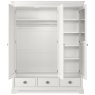 Bentley Designs Bentley Designs Chantilly White Triple Wardrobe